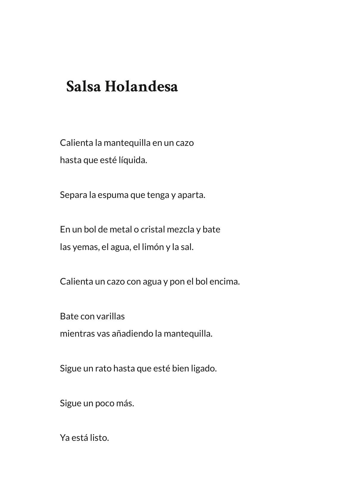 Cocina simplificada - 09 de